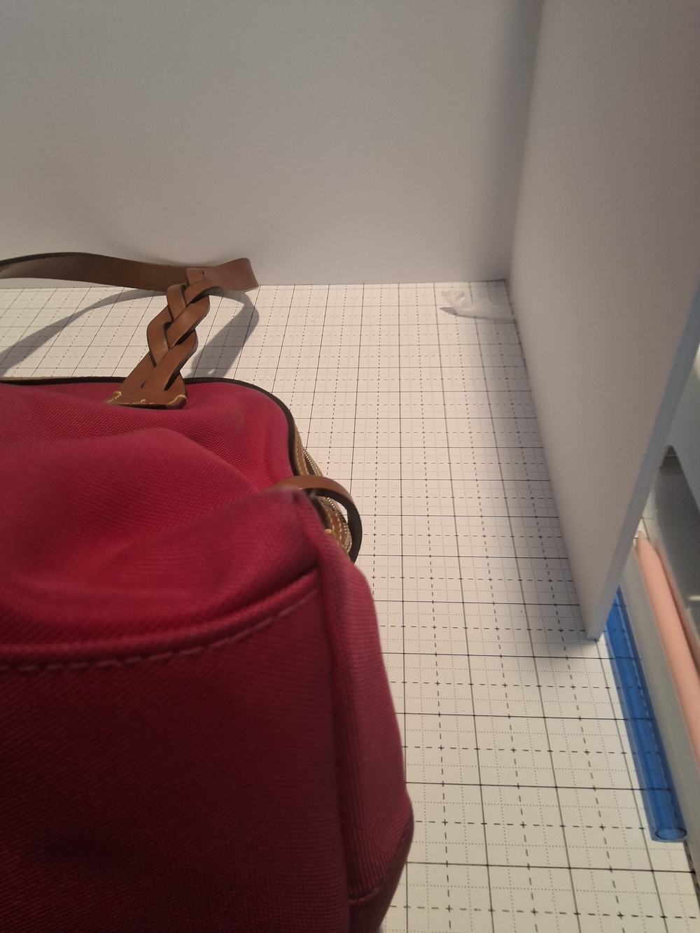 Dooney & Bourke Pink Nylon Satchel with Tan Leather Trim - Picture 9 of 14